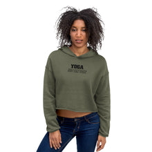 Load image into Gallery viewer, Yoga Just Own Today Crop Hoodie
