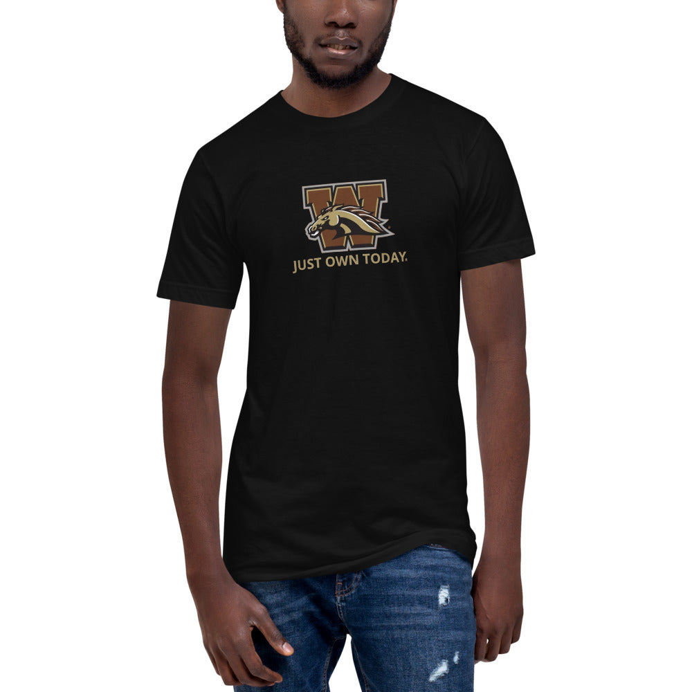 WMU Bronco JUST OWN TODAY Unisex Fine Jersey Tall T-Shirt