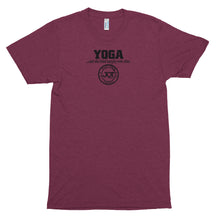 Load image into Gallery viewer, Yoga... and she lived happily ever after Short sleeve soft t-shirt