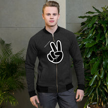 Load image into Gallery viewer, JUST OWN TODAY Peace Bomber Jacket