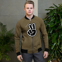 Load image into Gallery viewer, JUST OWN TODAY Peace Bomber Jacket